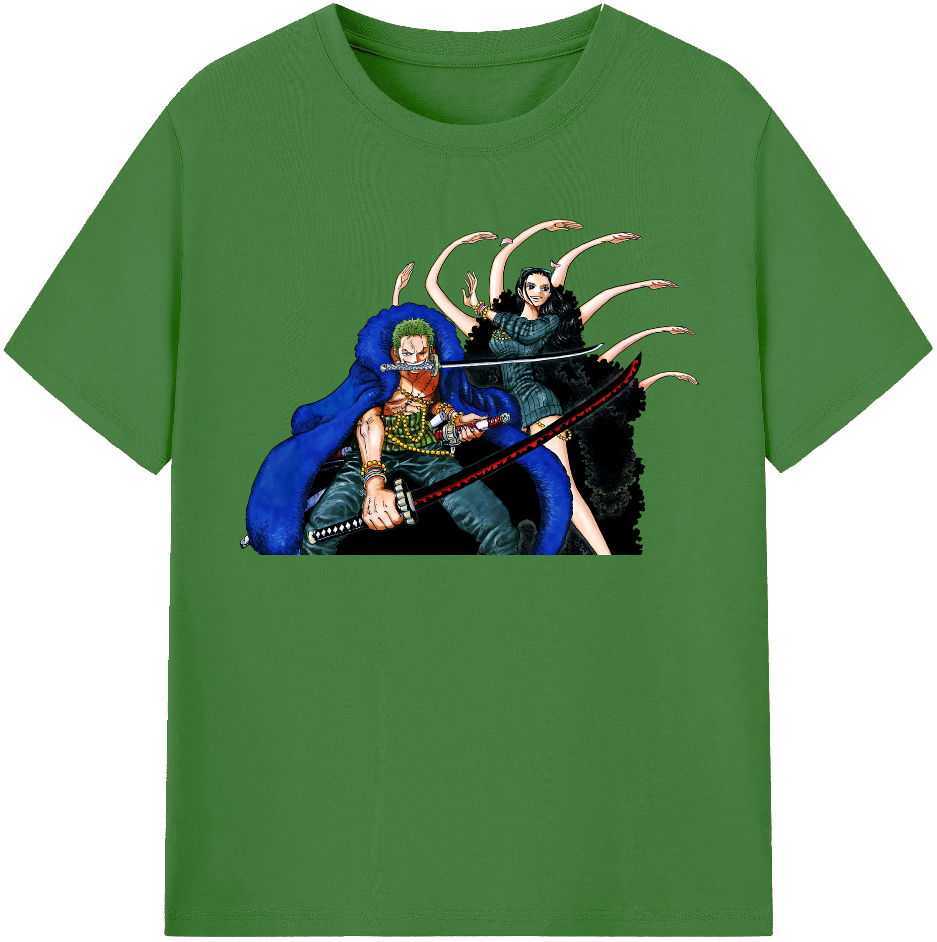 ワンピース ロロノア・ゾロ ONE PIECE Roronoa Zoro レディースカジュアルプリントTシャツ（綿100％）